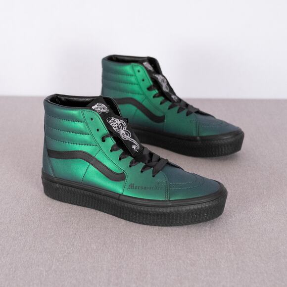 VANS Sk8-Hi Platform Harry Potter Dark Arts Mens 8.5 Womens 10 Morsmordre Green - Picture 1 of 12